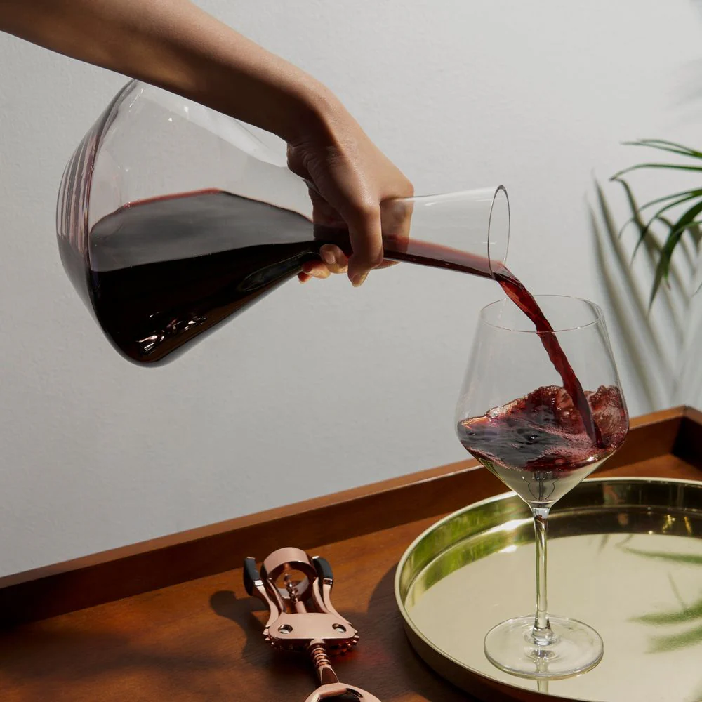 Raye Angled Crystal Wine Decanter - Image 2
