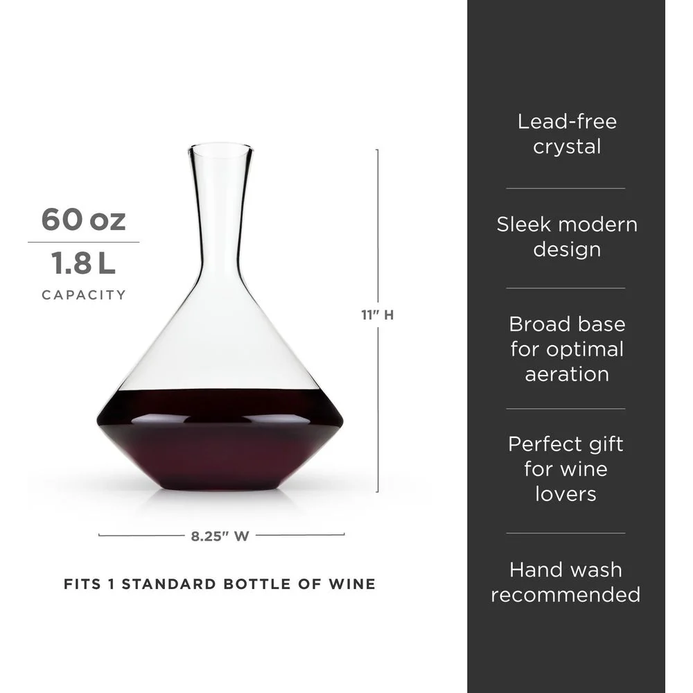 Raye Angled Crystal Wine Decanter - Image 6