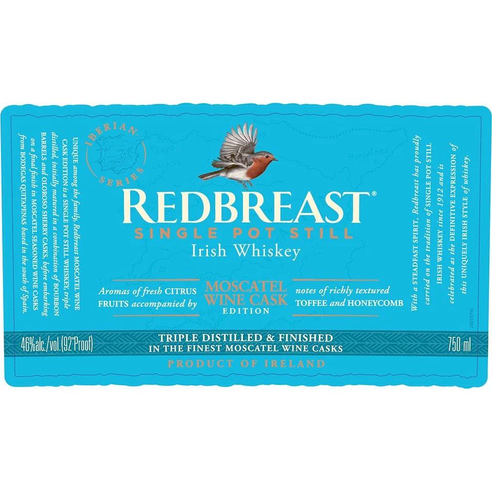 Redbreast Moscatel Wine Cask Limited Edition Irish Whiskey - Image 2