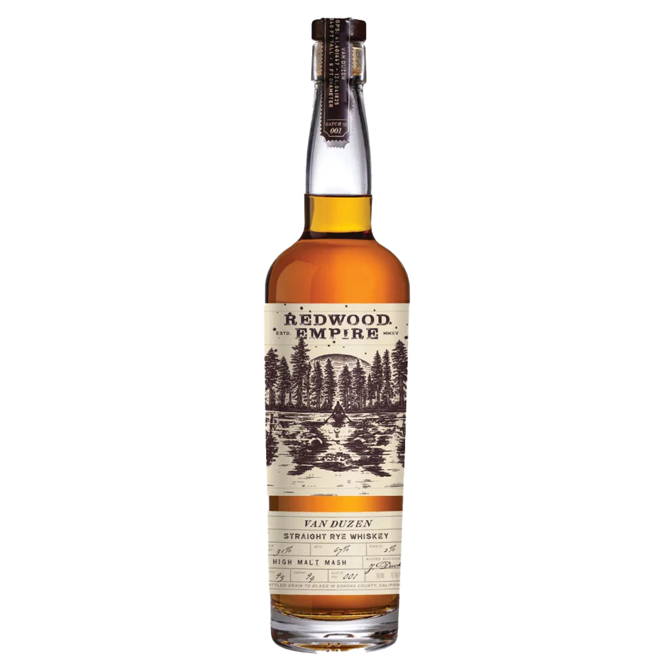 Redwood Empire Van Duzen Straight Rye Whiskey 750mL