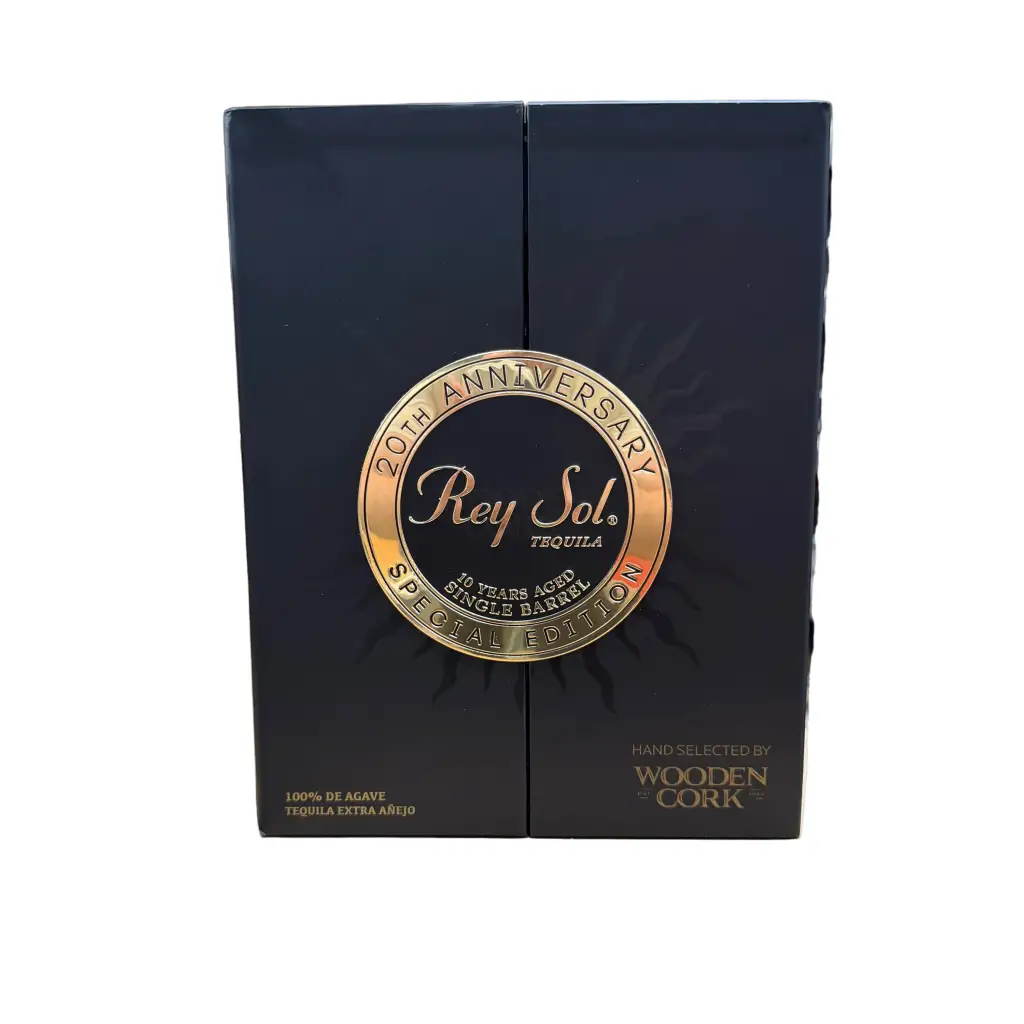 Rey Sol 20th Anniversary 10 Years Aged Single Barrel Extra Anejo Tequila Selected by Wooden Cork - Image 2