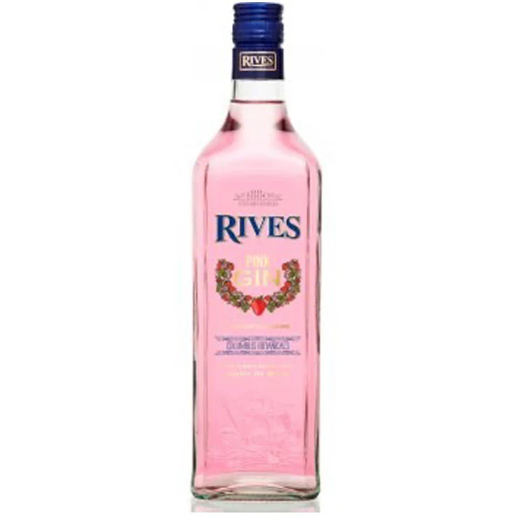 Rives Pink Spanish Distilled Strawberry Flavored Gin