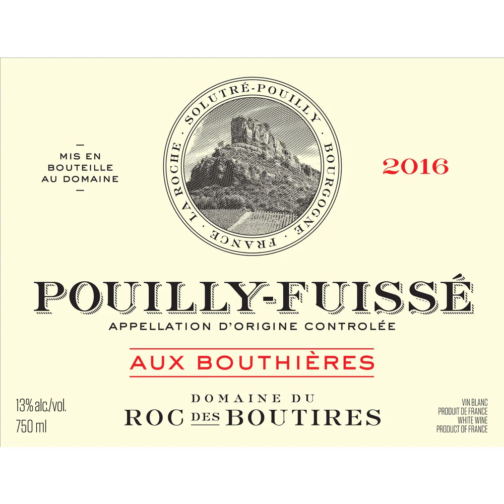 Roc Des Boutires Aux Bouthieres Pouilly-Fuisse Chardonnay 750ml