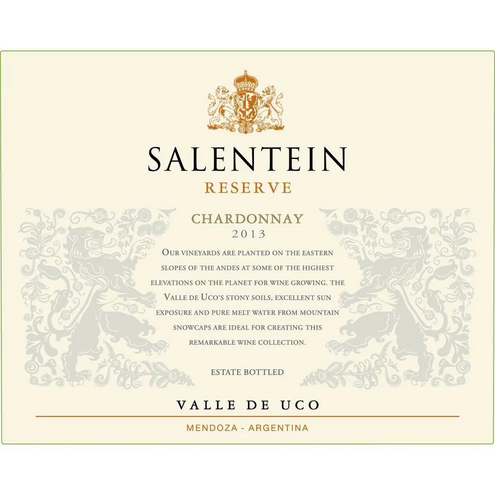 Salentein Valle De Uco Reserve Chardonnay 750ml