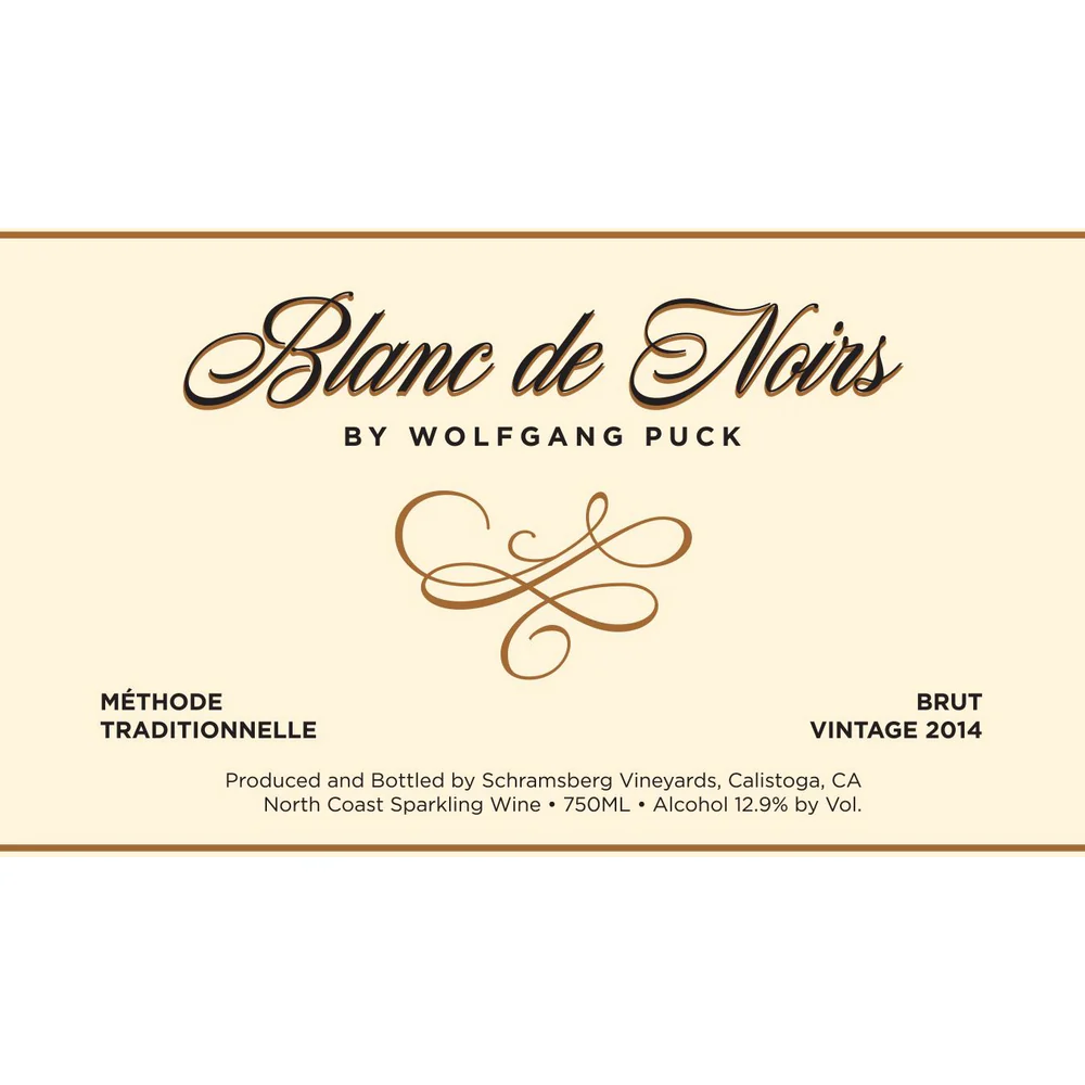 Schramsberg North Coast Blanc De Noirs 750ml Wolfgang Puck