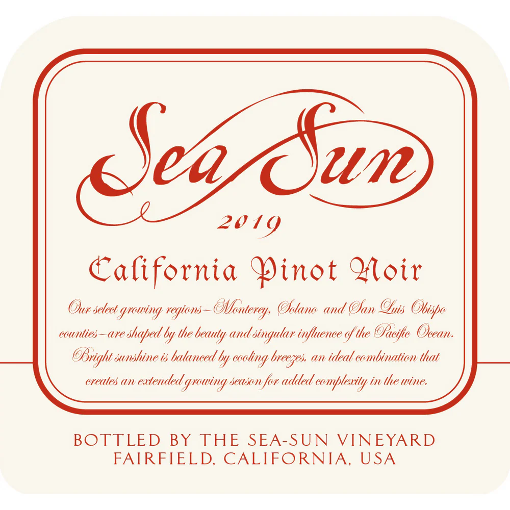 Sea Sun California Pinot Noir 750ml - Image 2