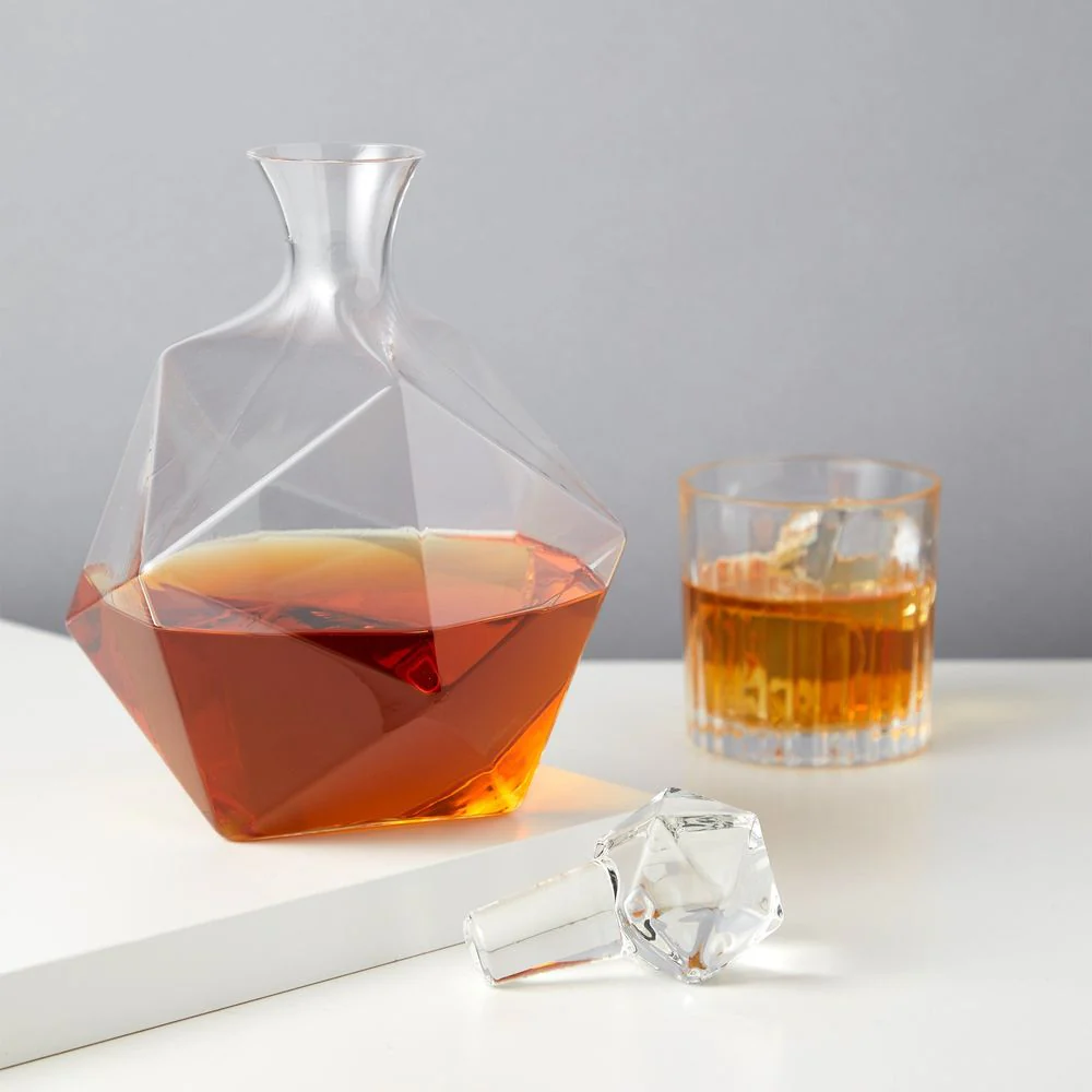 Seneca Faceted Crystal Liquor Decanter - Image 2