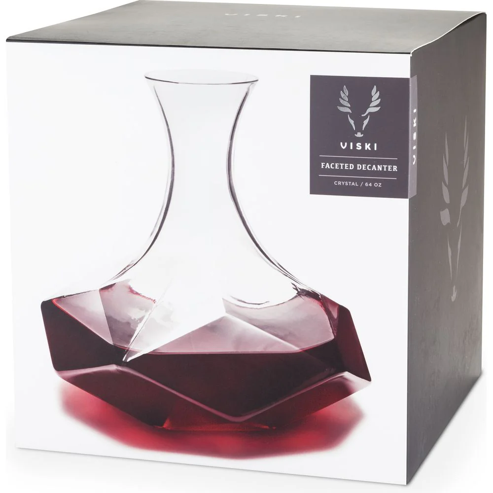 Seneca Faceted Crystal Wine Decanter - Image 8