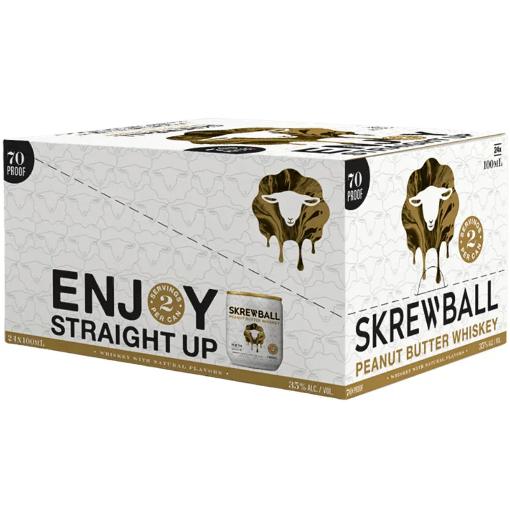 Skrewball Peanut Butter Whiskey 100ml Cans (24-Pack) - Image 2
