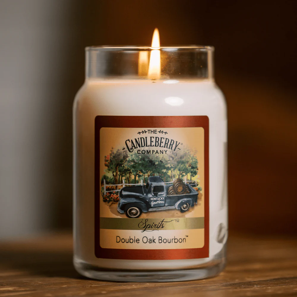 The Candleberry Co. Double Oak Bourbon™, Large Jar Candle - Image 2