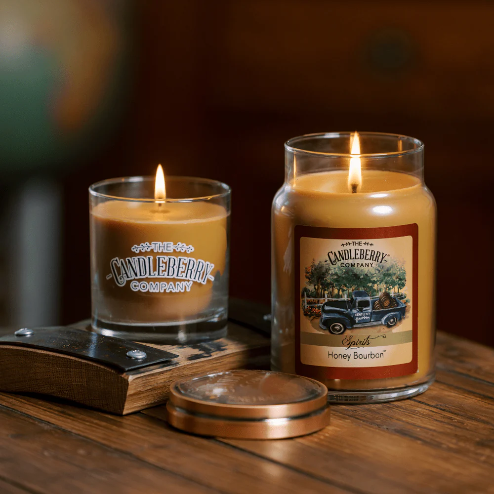 The Candleberry Co. Honey Bourbon™, Large Jar Candle - Image 2