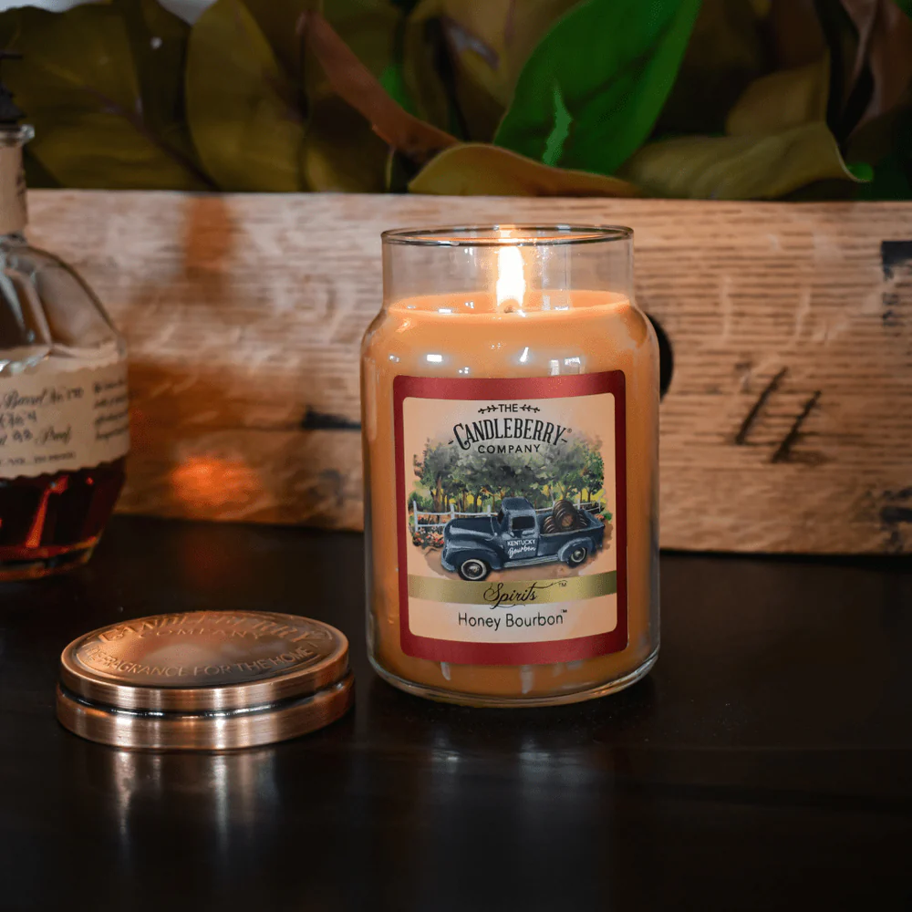 The Candleberry Co. Honey Bourbon™, Large Jar Candle - Image 3