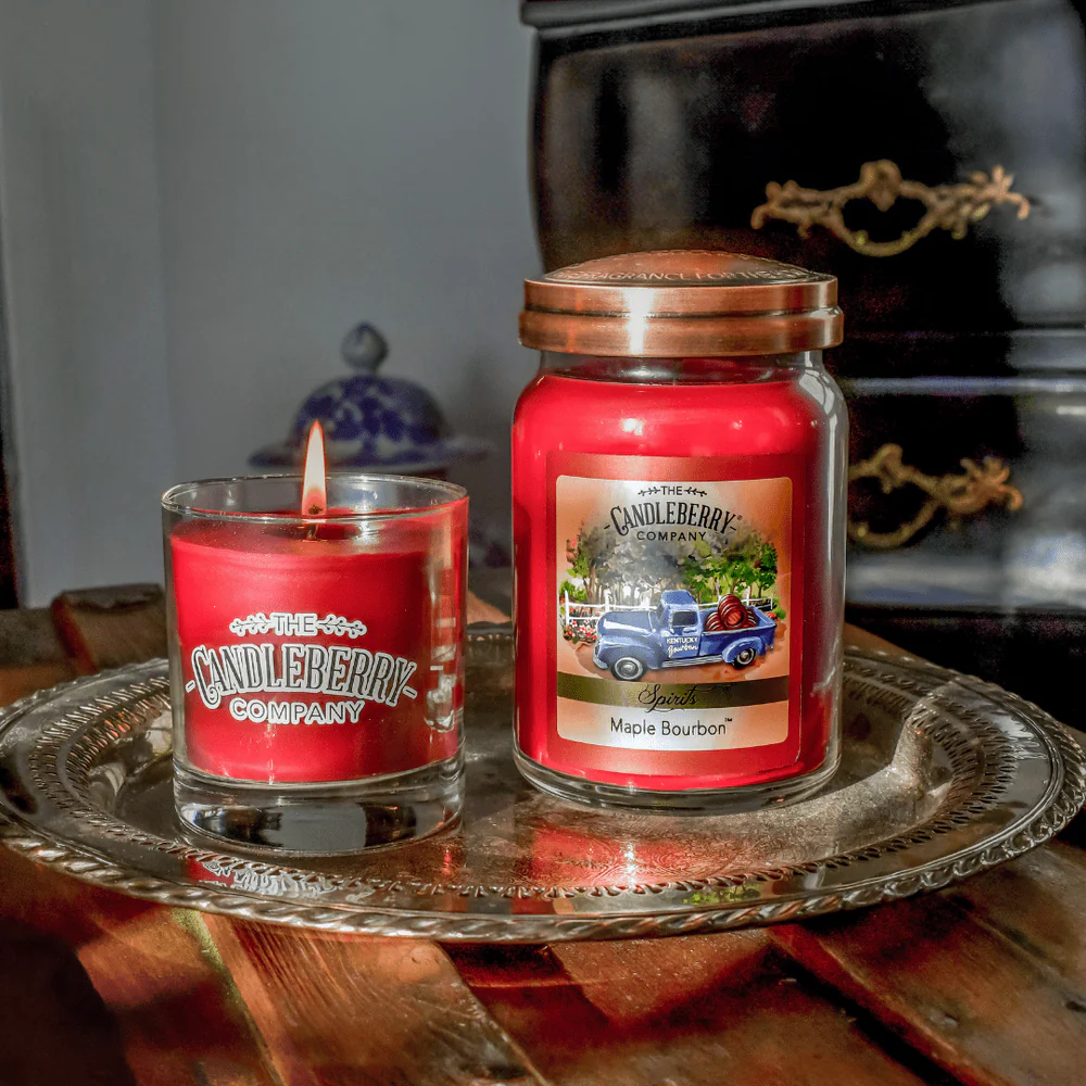 The Candleberry Co. Maple Bourbon™, Large Jar Candle - Image 3