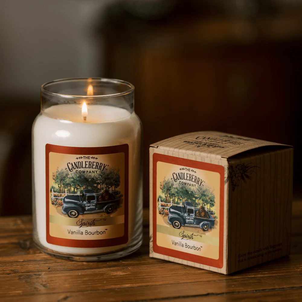 The Candleberry Co. Vanilla Bourbon™, Large Jar Candle - Image 2