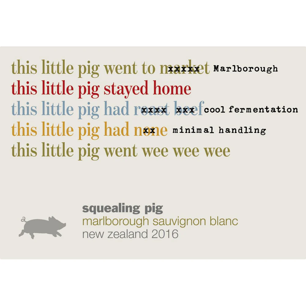Squealing Pig Marlborough Sauvignon Blanc 750ml