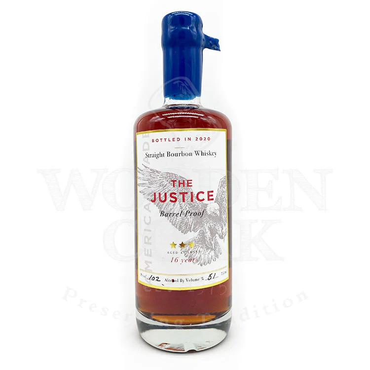 The Justice Barrel Proof 16 Year Bourbon
