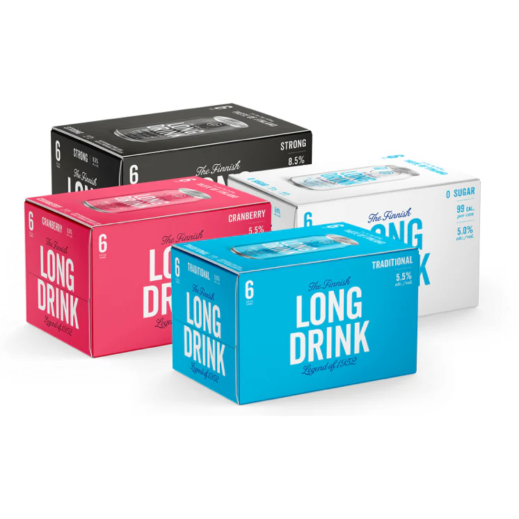 The Finnish Long Drink Company Variety Pack 4x6pk