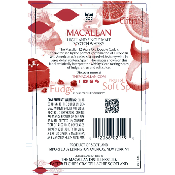 The Macallan 12 Year Double Cask 750ml - Image 6