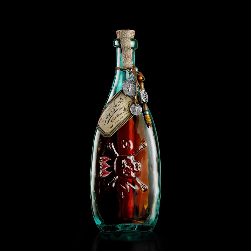 Three Hearts Rum Artisanal Caribbean Aged Rum Created By Johnny Depp