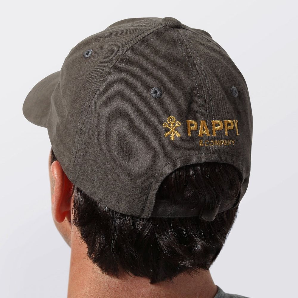 Vintage Label Ball Cap in Charcoal - Image 2