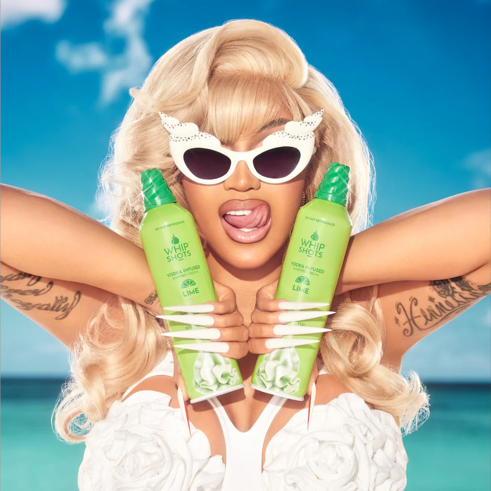 Whipshots Lime Vodka Infused Whipped Cream by Cardi B 375ml - Image 2