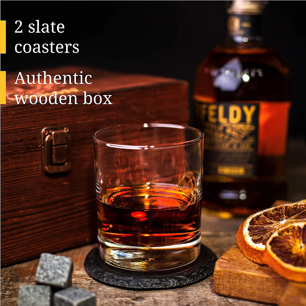 Whiskey Glasses Set & Stones - Image 6