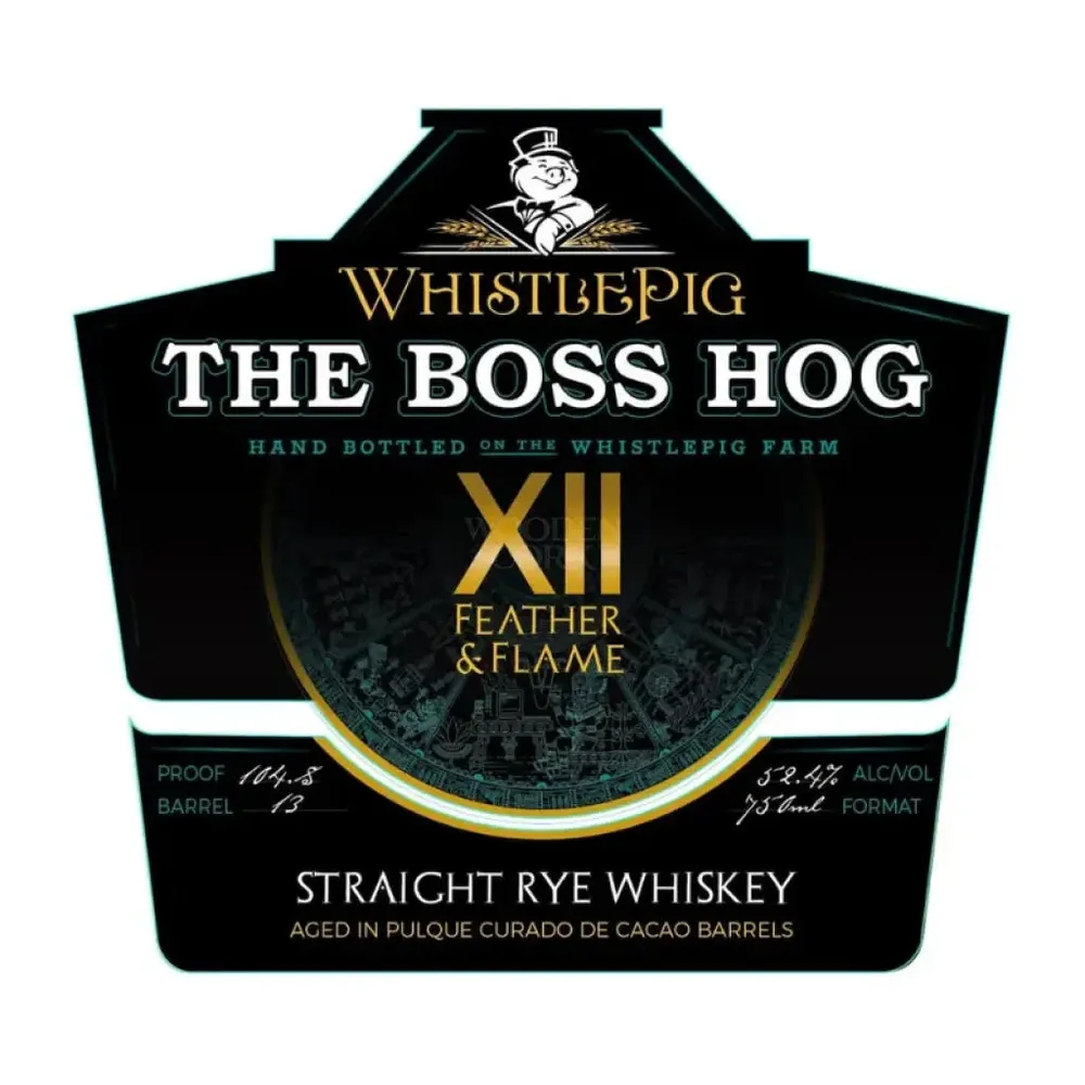 WhistlePig Boss Hog XII 'Feather & Flame' Straight Rye Whiskey 750ml - Image 4