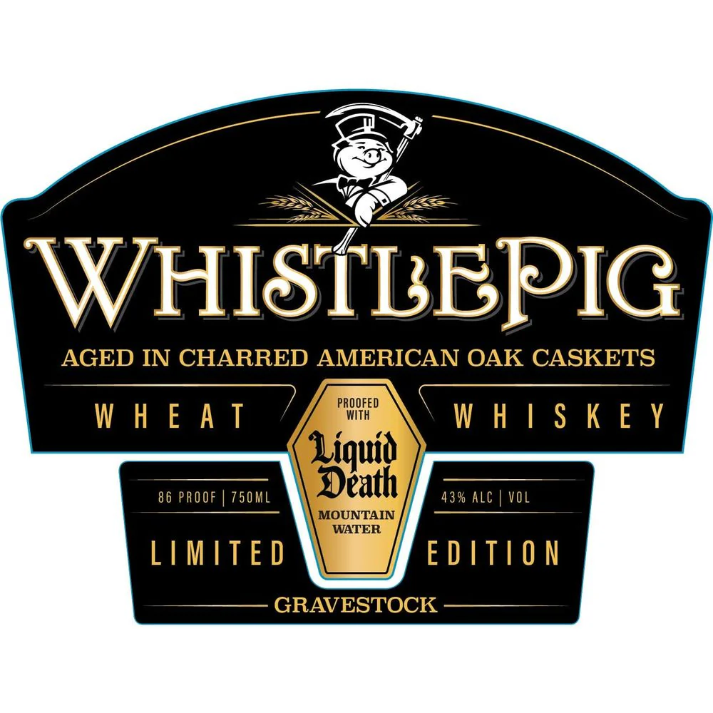 WhistlePig x Liquid Death GraveStock Wheat Whiskey Limited Edition - Image 2