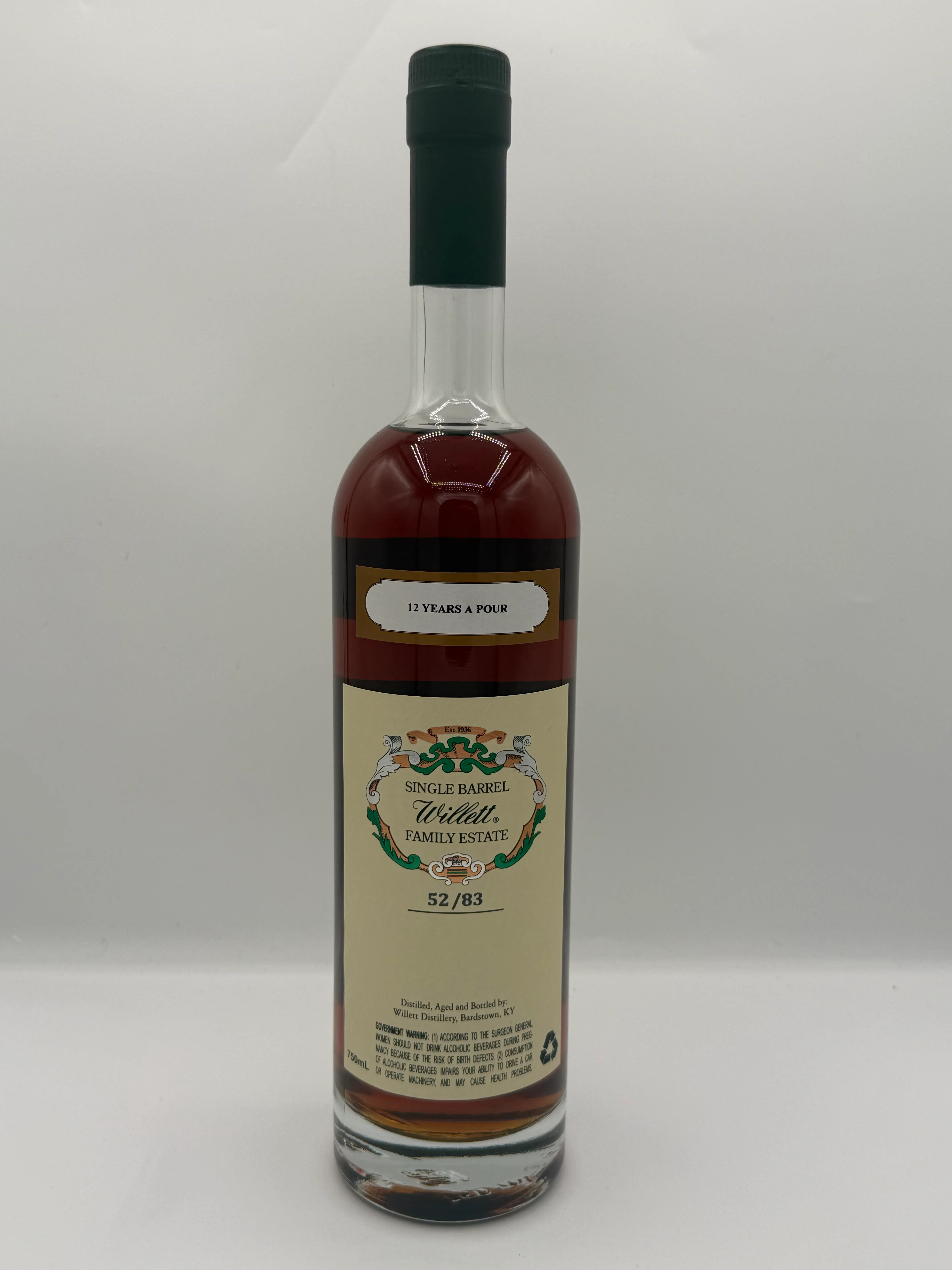 Willett Family Estate 12 Year Single Barrel Rye #2549 132.2 Proof (12 YEARS A POUR) - Image 2