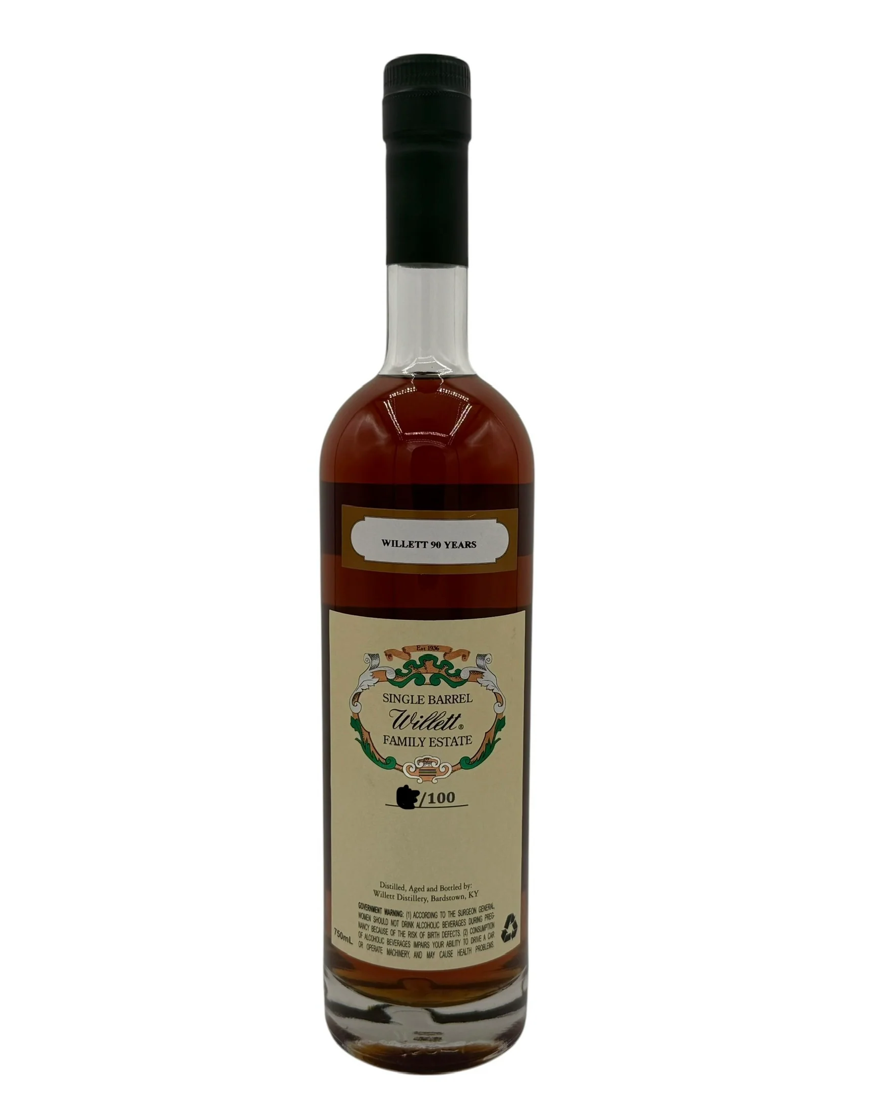 Willett Family Estate 13 Year Single Barrel Rye #2491 125.2 Proof (WILLET 90 YEARS) - Image 2
