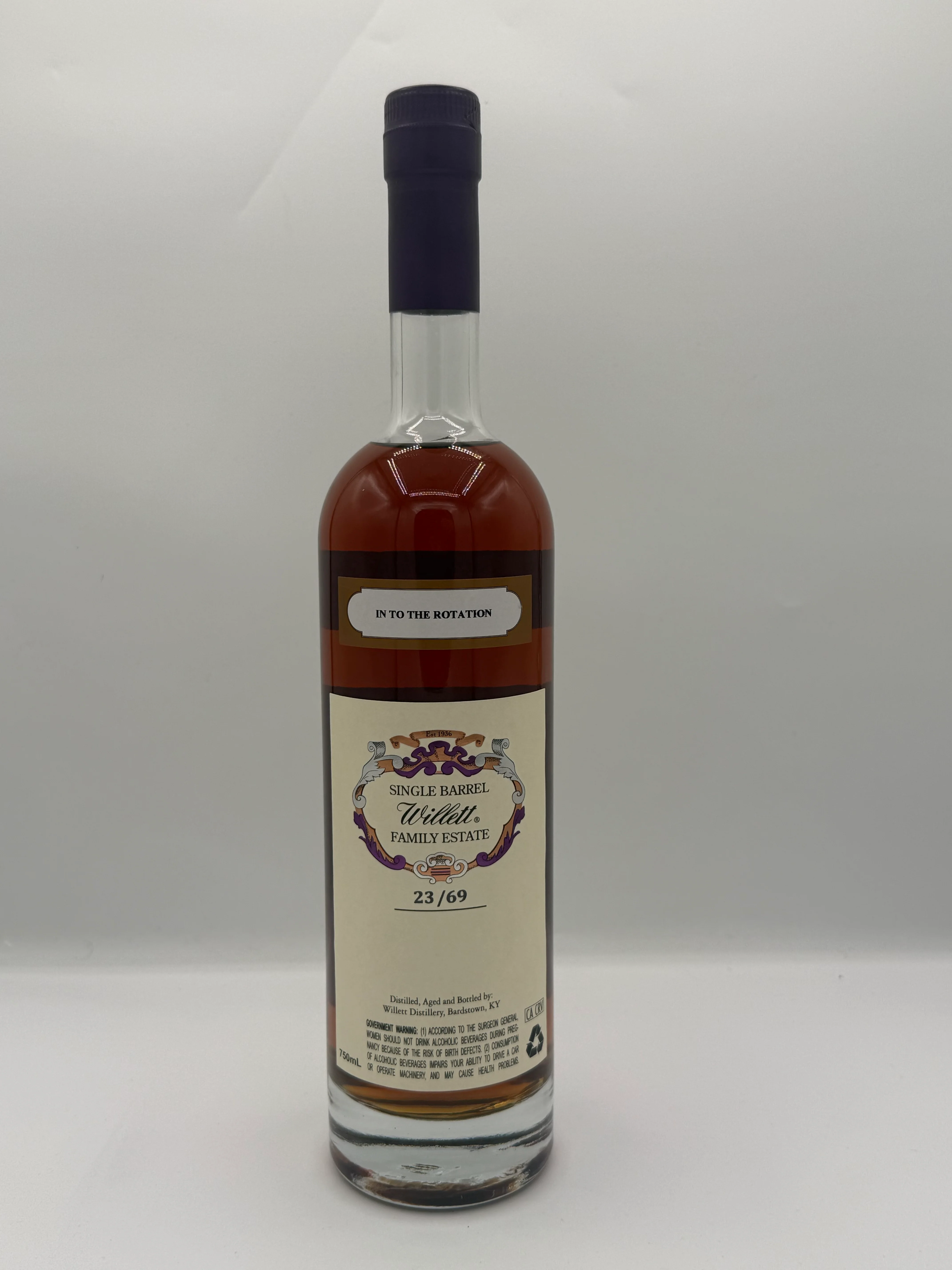 Willett Family Estate Single Barrel Bourbon 10 Year Old #2461 120.4 Proof (IN TO THE ROTATION) - Image 2