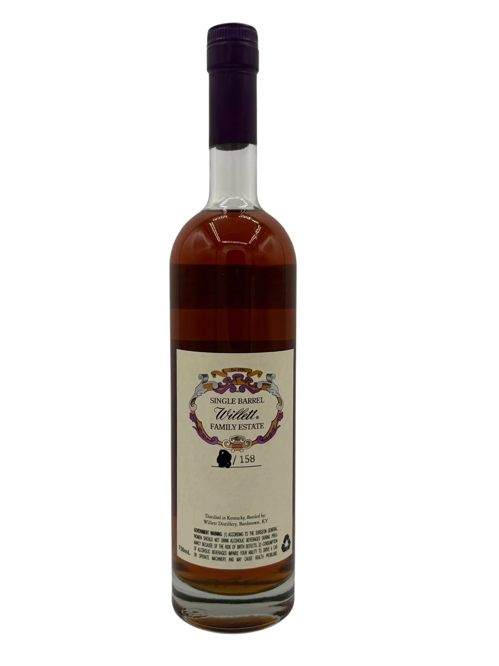 Willett Family Estate Single Barrel Bourbon 11 Year Old #4433 - Image 2