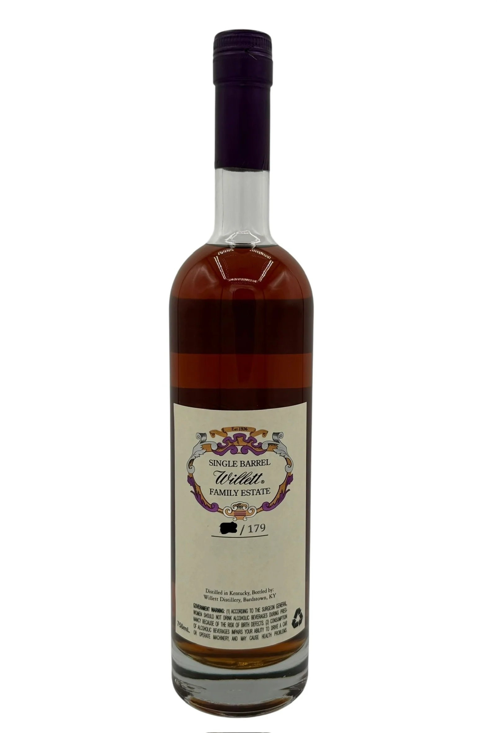 Willett Family Estate Single Barrel Bourbon 11 Year Old #9536 121.4 Proof (Sourced) - Image 2