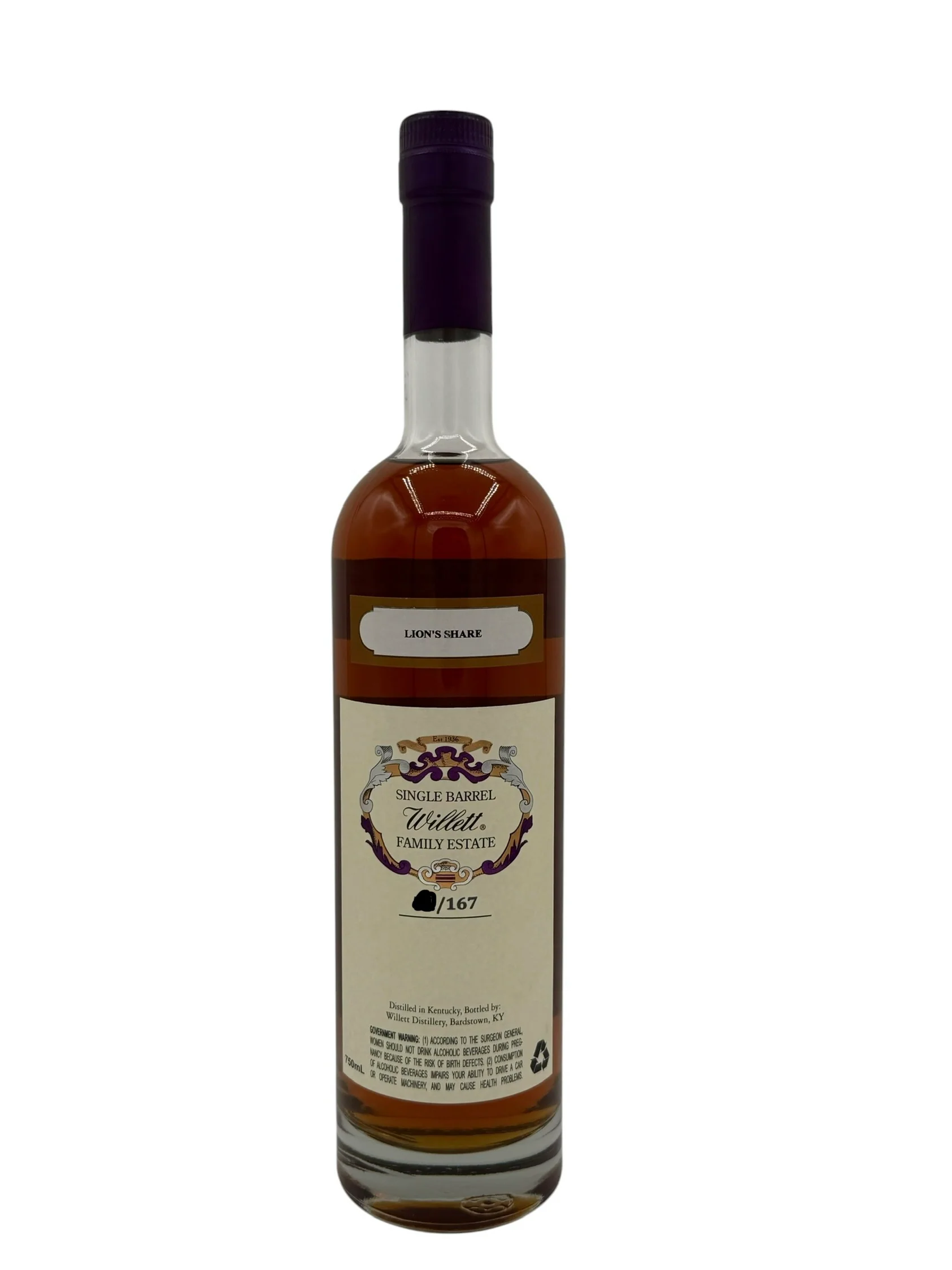 Willett Family Estate Single Barrel Bourbon 12 Year Old #8230 115.8 Proof (Sourced) LIONS SHARE - Image 2