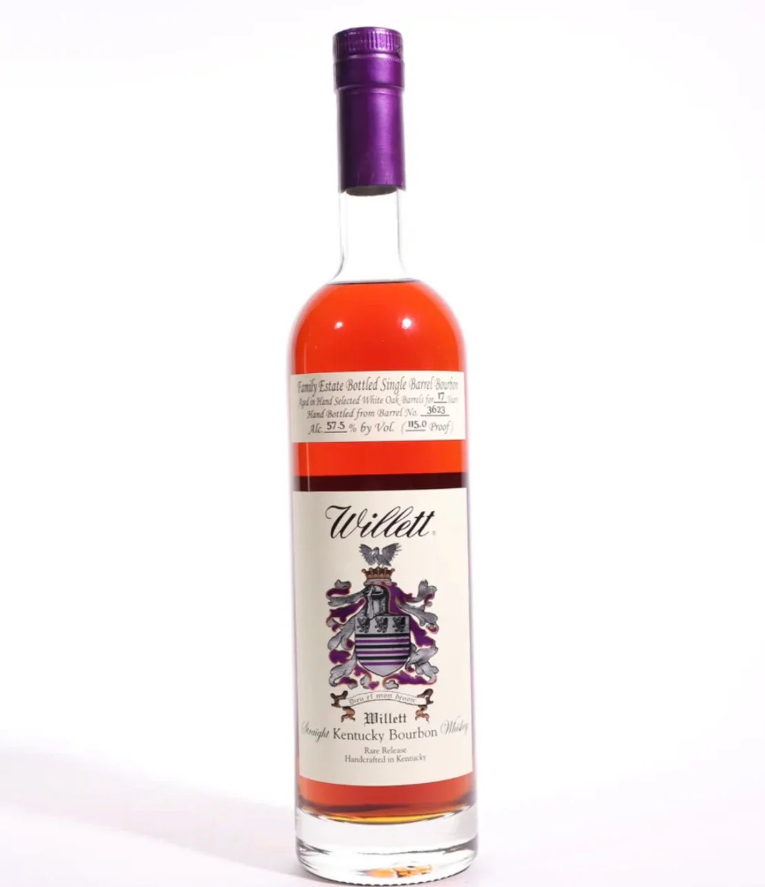 Willett Family Estate Single Barrel Bourbon 17 Year Old #3623 115 Proof