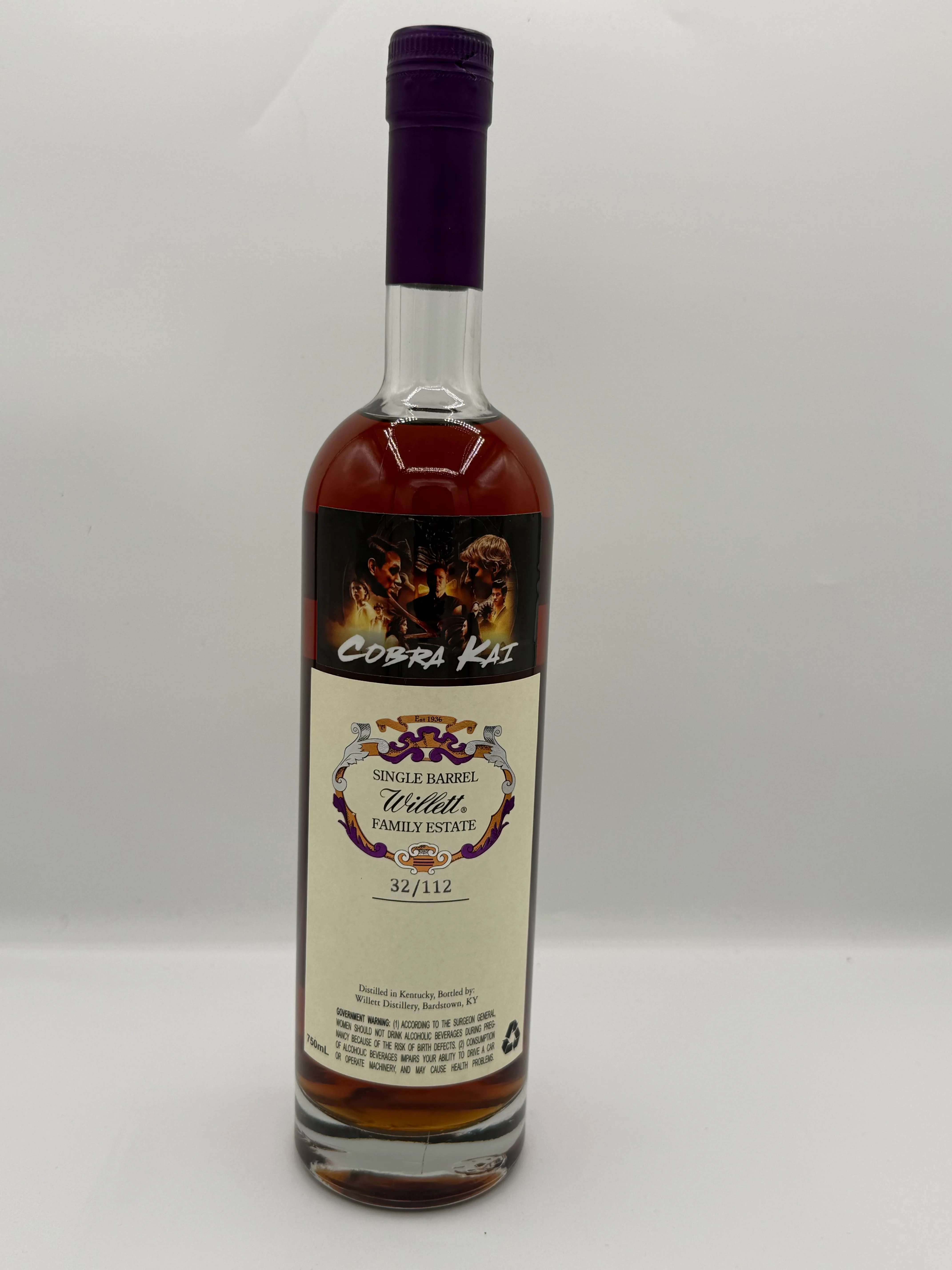 Willett Family Estate Single Barrel Bourbon 18 Year Old #1618 113.8 Proof Cobra Kai Pick - Image 2