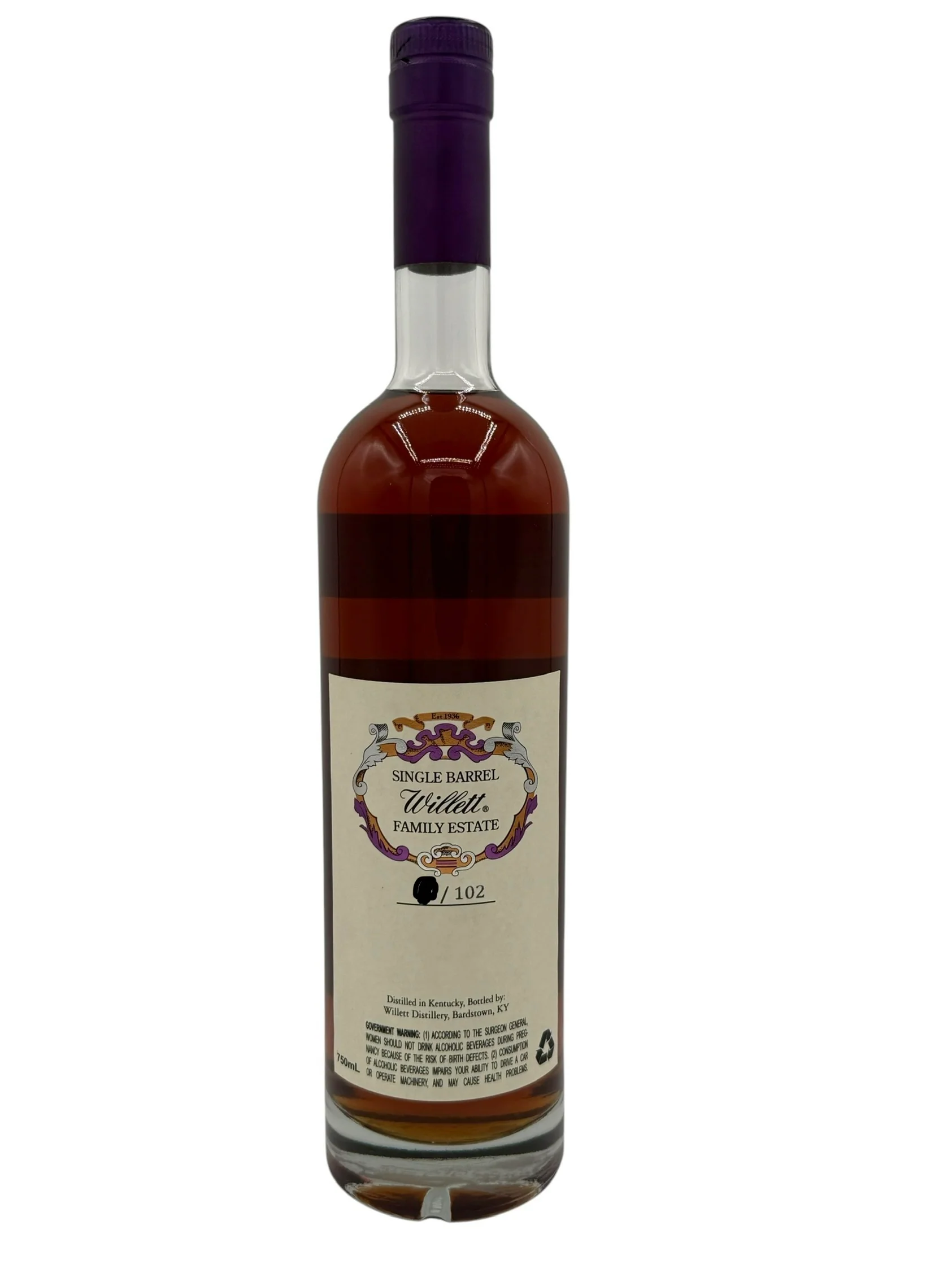 Willett Family Estate Single Barrel Bourbon 19 Year Old #1610 117.6 Proof (Sourced) - Image 2