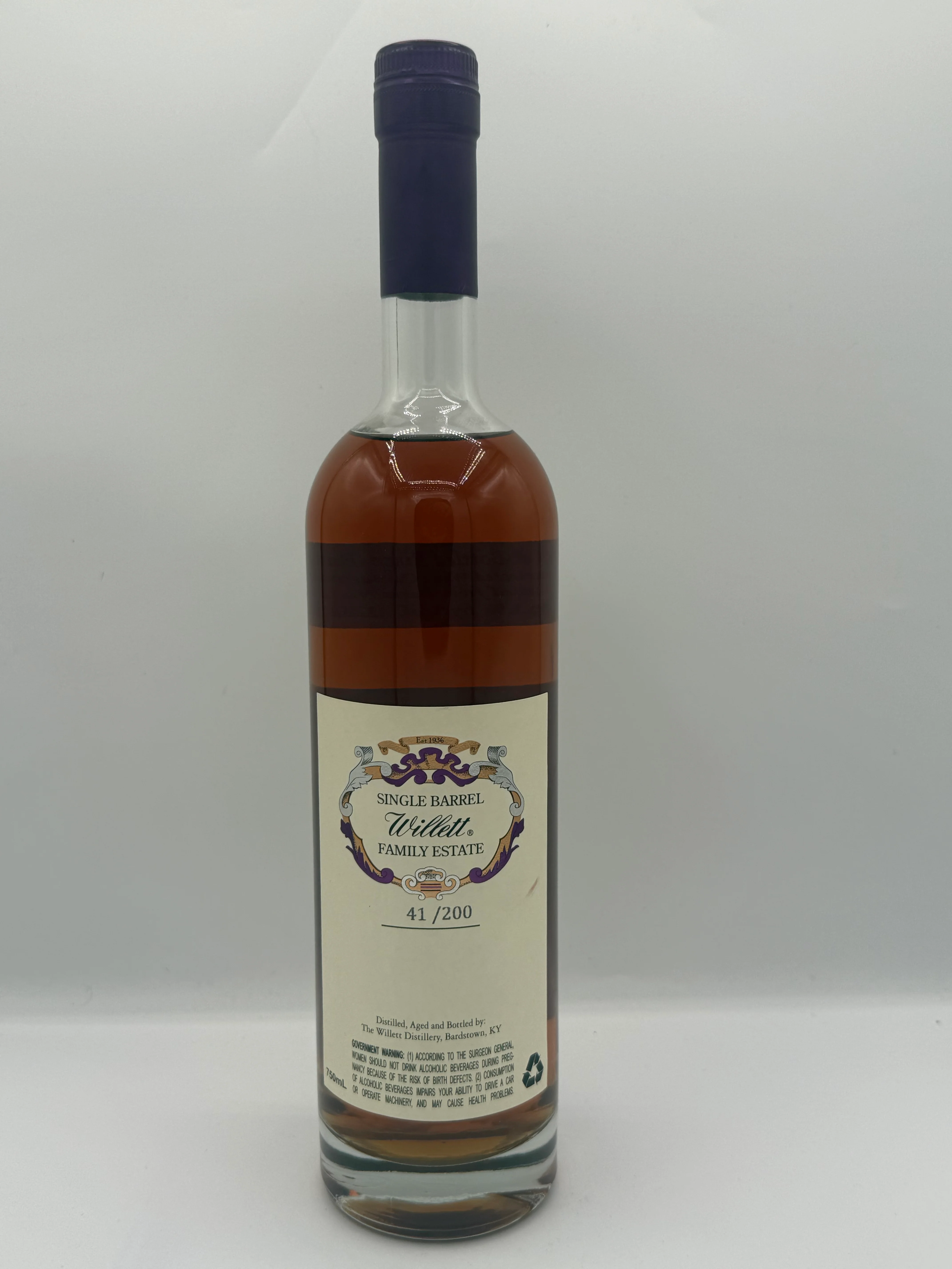 Willett Family Estate Single Barrel Bourbon 6 Year Old #7266 120.2 Proof - Image 2