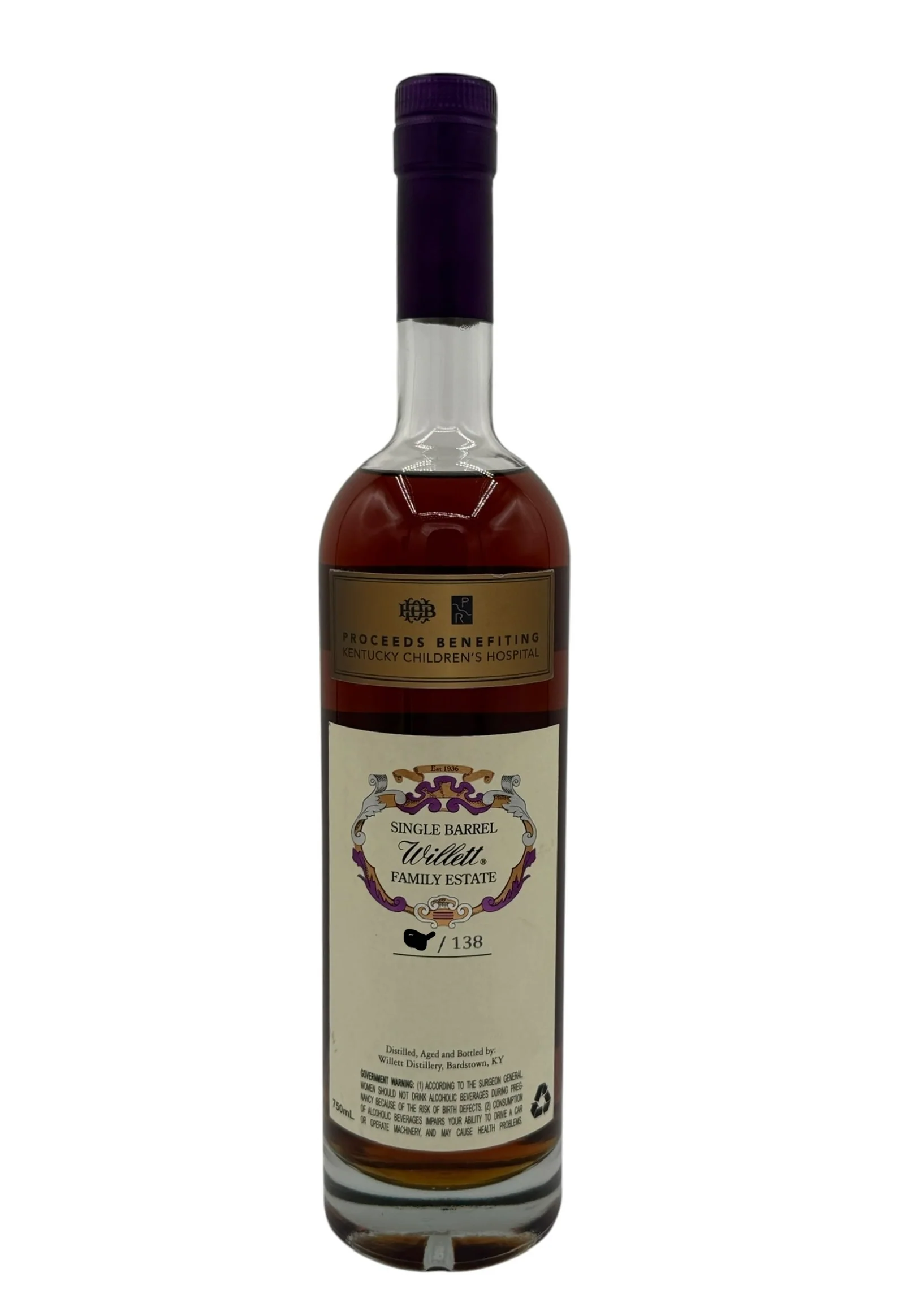 Willett Family Estate Single Barrel Bourbon 8 Year Old #4760 134 Proof - Image 2