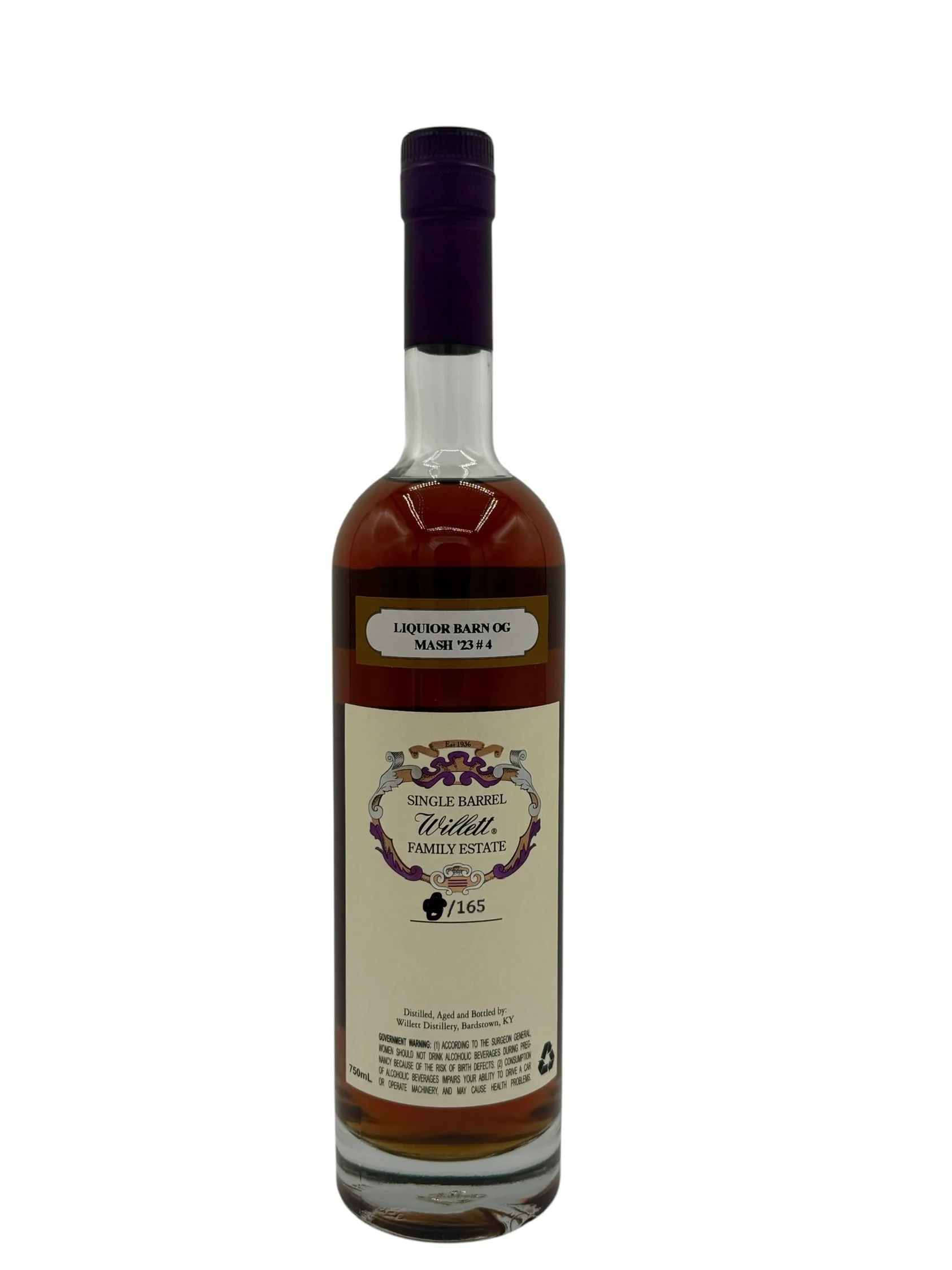 Willett Family Estate Single Barrel Bourbon 9 Year Old #5875 128.6 Proof (LIQUOR BARN OG MASH 23 #4) - Image 2