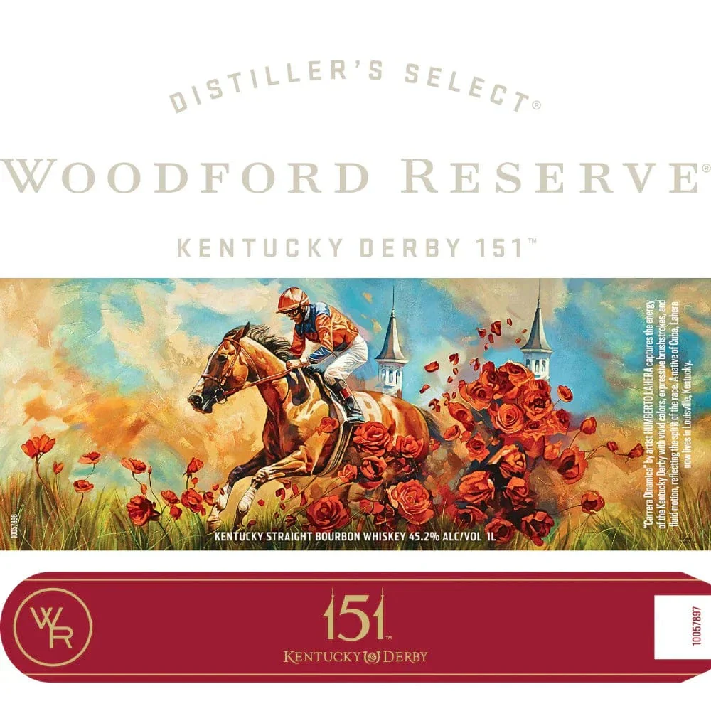 Woodford Reserve Kentucky Straight Bourbon Whiskey Kentucky Derby 151 Edition - Image 2
