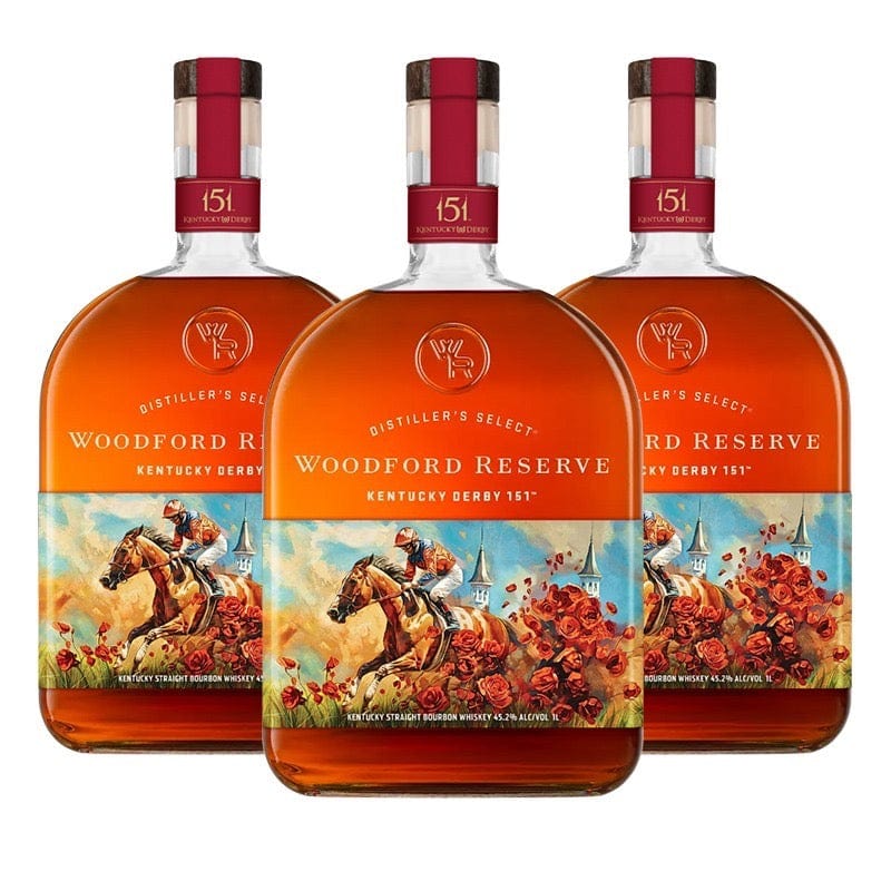 Woodford Reserve Kentucky Straight Bourbon Whiskey Kentucky Derby 151 Edition - Image 4